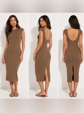 Wild Fable Scoop Back Midi Dress NWT